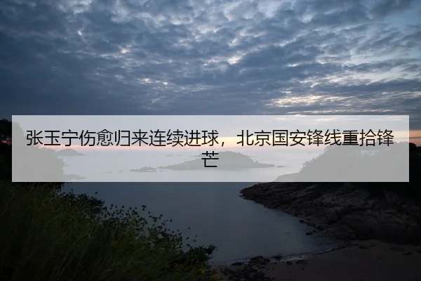 张玉宁伤愈归来连续进球，北京国安锋线重拾锋芒